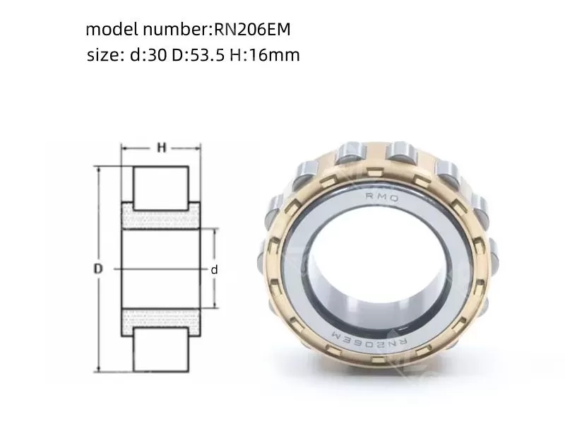 RN207EM roller bearing