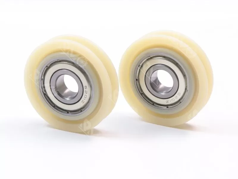 6201ZZ plastic nylon u type groove pulley