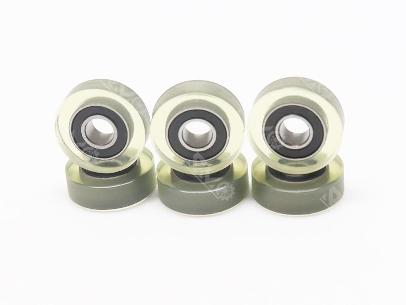 606 2RS PU Coating Bearing Pulley