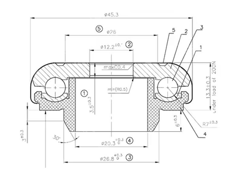 OEM F12345 22113 auto parts shock absorber bearing
