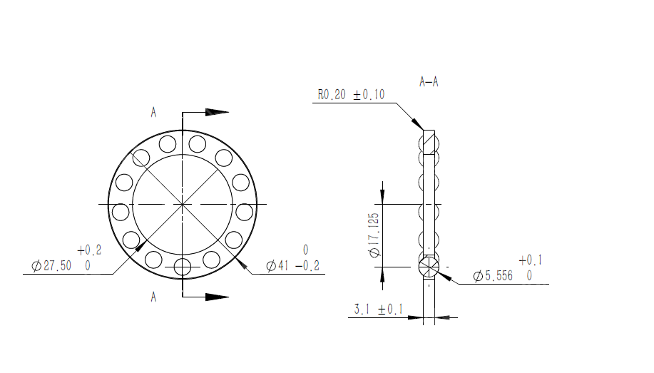 51105 Non-standard thrust ball bearing nylon cage