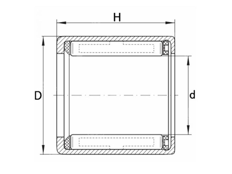HF0812 one way needle roller bearing
