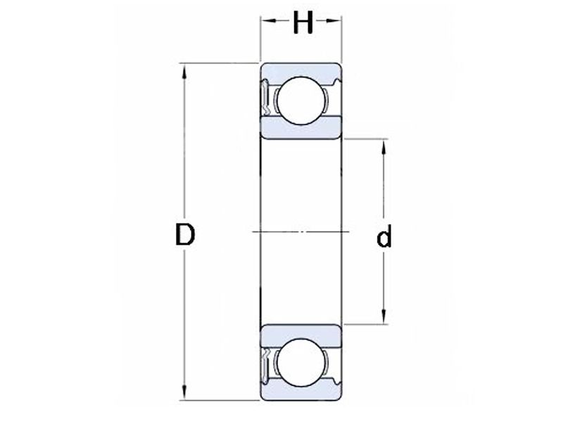 RMO brand 6203zz High Quality Ball Bearings 17*40*12mm