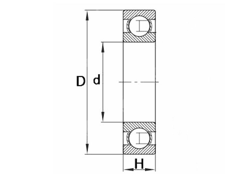 16001RS thin section ball bearings
