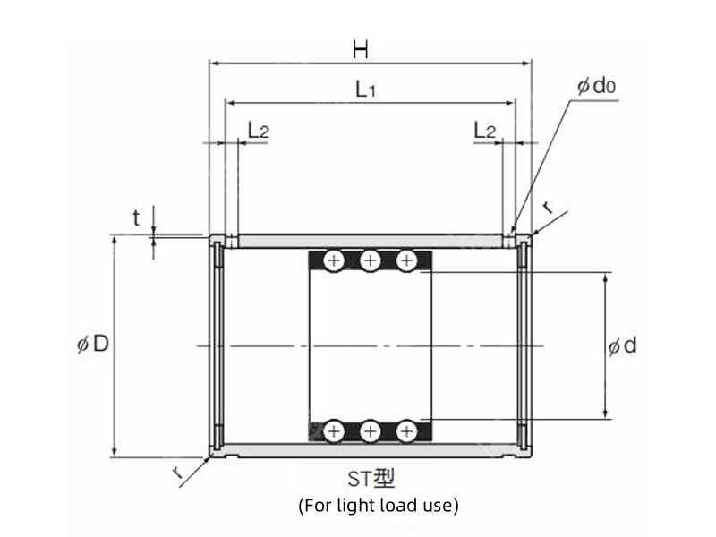 ST16 ST Series linear rotary ball bearing