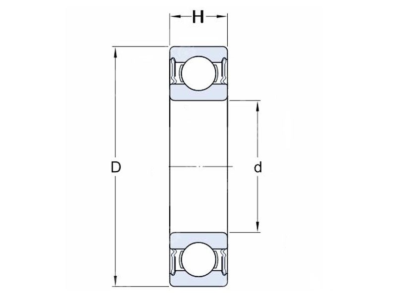 630/8-2RS 608 small thickened ball bearings