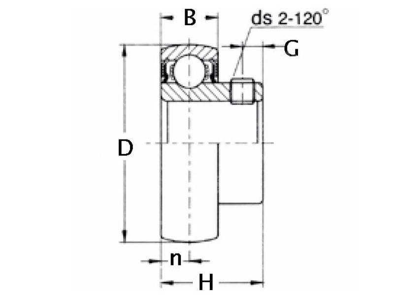 SB208 SB208/50ZZ insert ball bearing