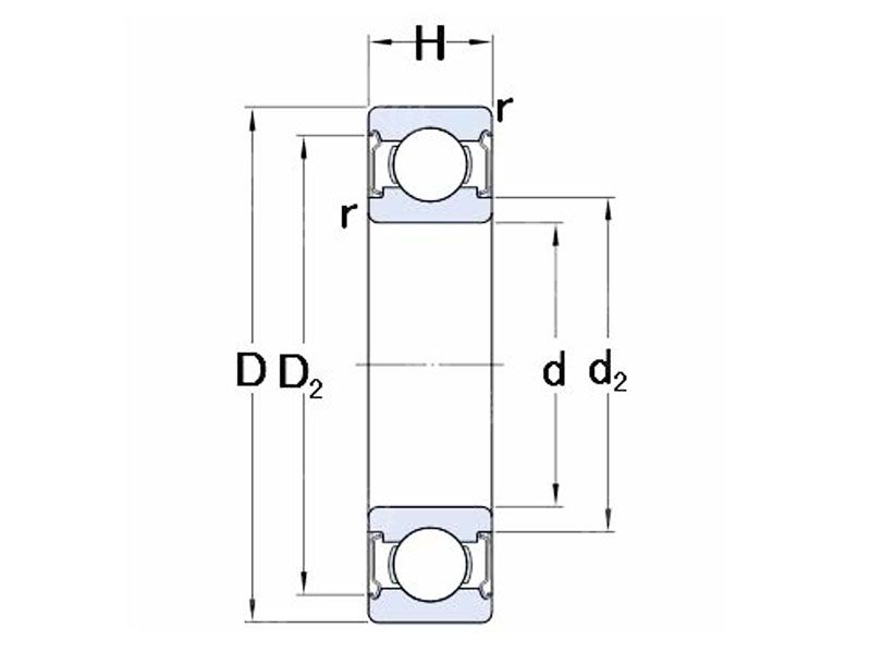 698ZZ high precision P6 grade small deep groove ball bearing