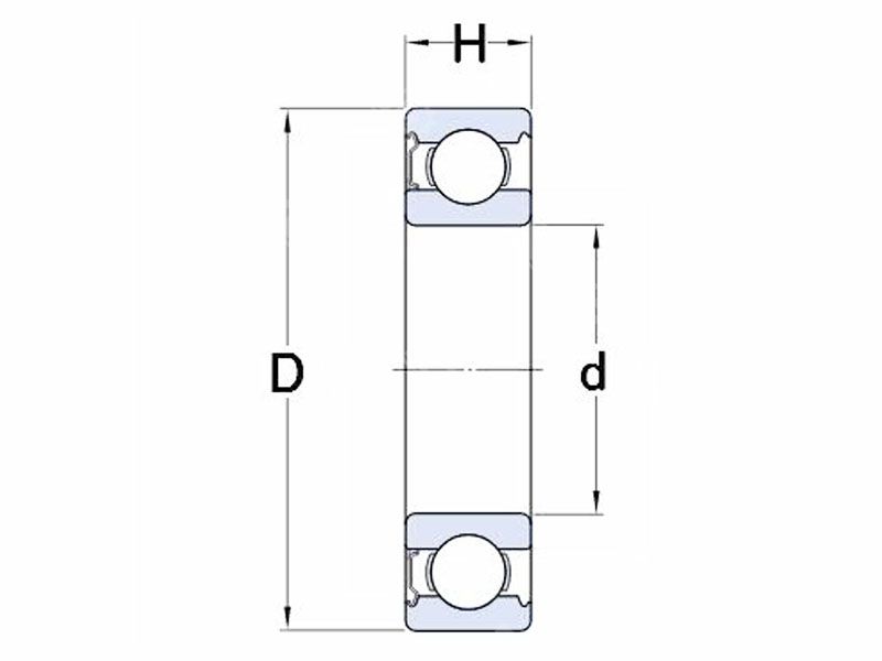 6810RS thin section ball bearings