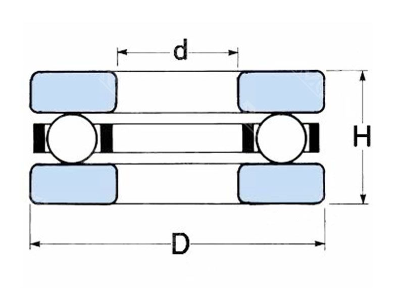 F5-10 miniature thrust ball bearing