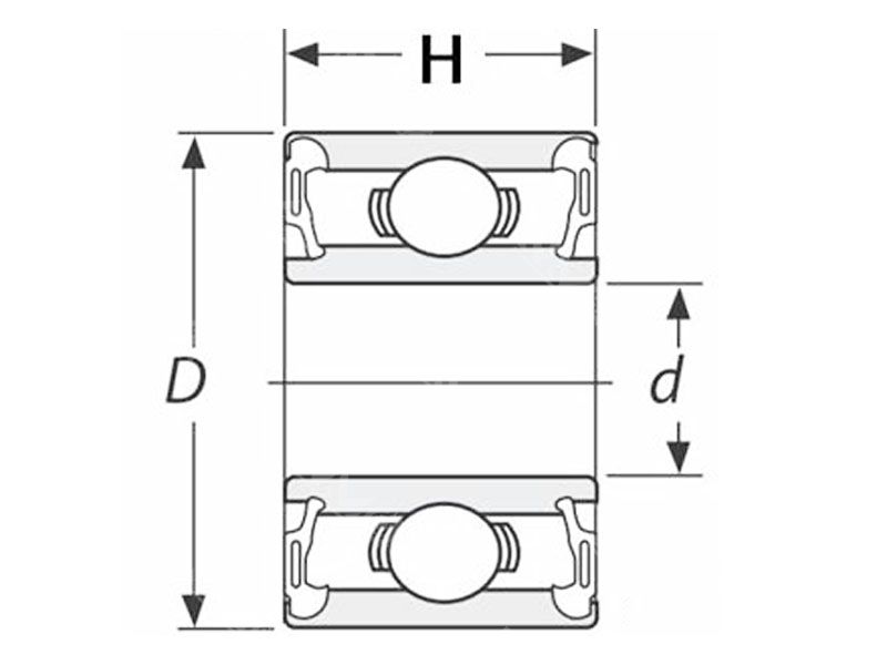 R8 RS inch size small deep groove ball bearing