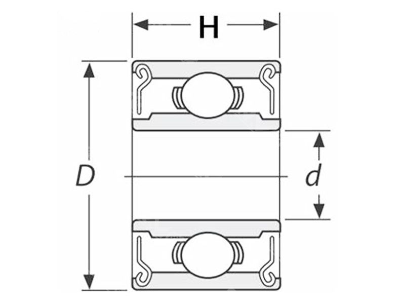 R2ZZ inch size mini bearing