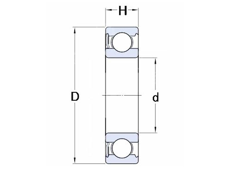 61814 6814RS Thin Wall Ball Bearing