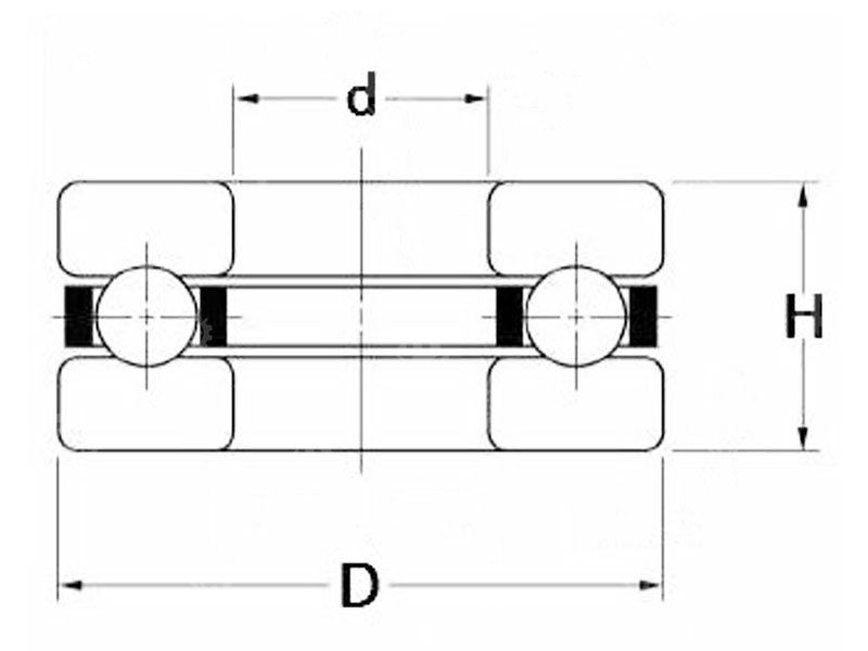 F3-8M Miniature thrust ball bearing