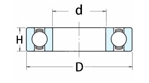 6800RS thin-wall deep groove ball bearing 6800RS thin-wall deep groove ball bearing