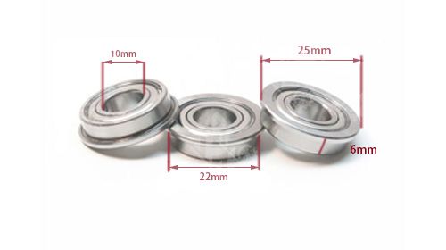 F6900ZZ flanged deep groove ball bearing for bicycles