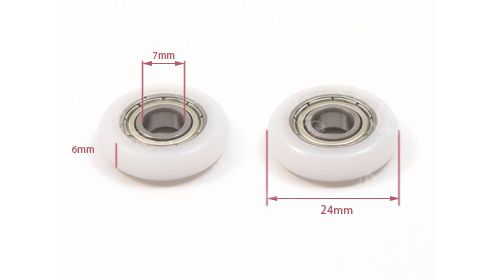 697ZZ Round Plastic POM Bearing Pulley Wheels