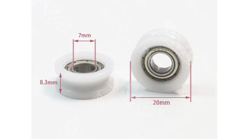687ZZ U groove nylon pulley wheels