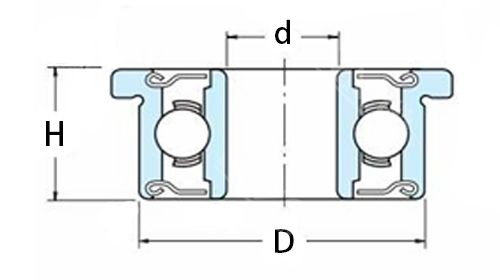 FR188ZZ inch size flange bearings