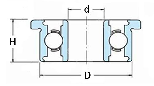 F682XZZ High Precision Mini Flange Ball Bearing