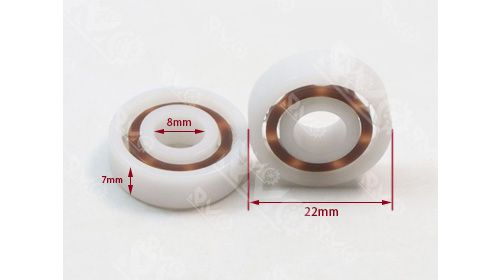 POM608 plastic deep groove ball bearing