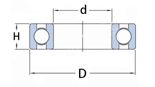 609RS Small Single Row Deep Groove Ball Bearing 609RS Small Single Row Deep Groove Ball Bearing