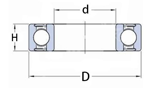 6900RS Thin-wall Ball Bearing For Bicycles 6900RS Thin-wall Ball Bearing For Bicycles