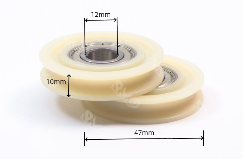 6001ZZ plastic nylon u type groove pulley