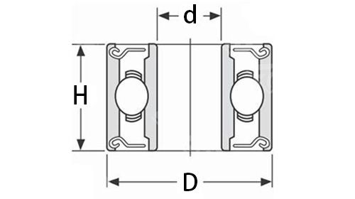 R4AZZ mini deep groove ball bearing