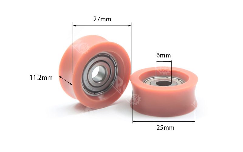 626ZZ bearing U groove nylon pulley wheels