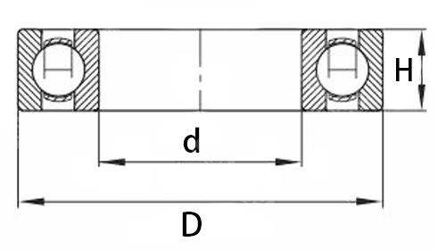 16004RS thin-wall deep groove ball bearings 16004RS thin-wall deep groove ball bearings