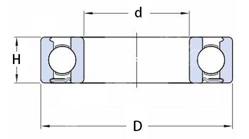 6007RS Non-Standard Deep Groove Ball Bearings 6007RS Non-Standard Deep Groove Ball Bearings