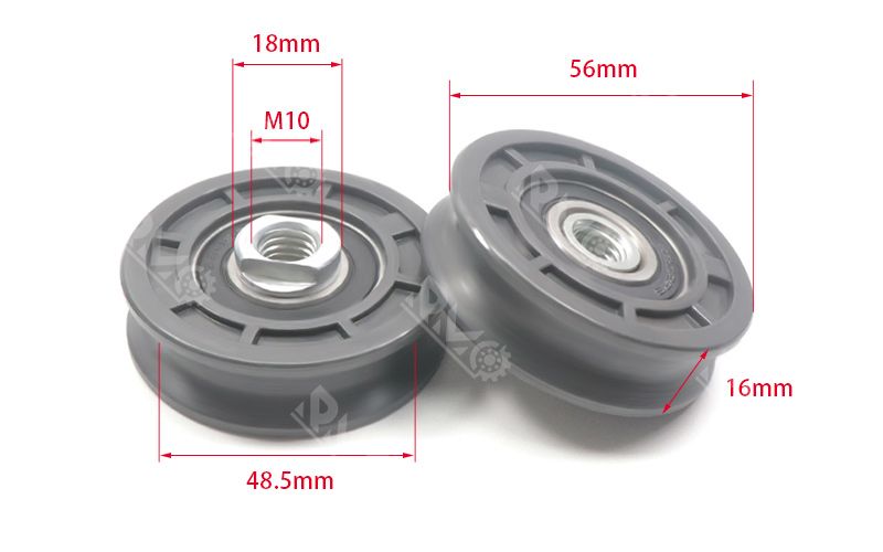 6202RS U-groove nylon pulleys for elevator