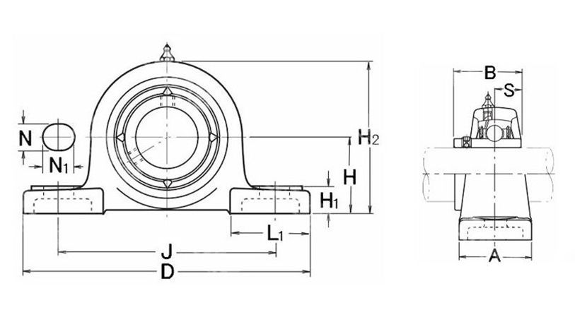 high quality UCP203 pillow block bearings