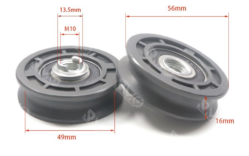 6202RS U-groove nylon pulleys wheels