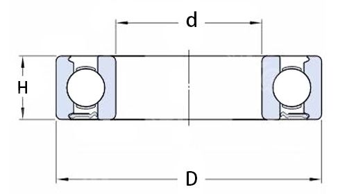 High precision 6202RS deep groove ball bearings High precision 6202RS deep groove ball bearings