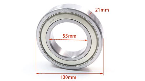 6211ZZ Low Noise Deep Groove Ball Bearing 6211ZZ Low Noise Deep Groove Ball Bearing