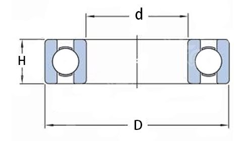 6004 2RS Double Sealed Deep Groove Ball Bearing