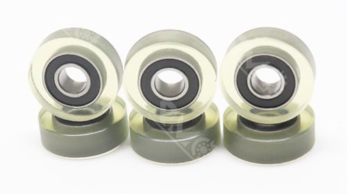 606 2RS PU Coating Bearing Pulley