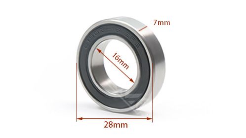 16287-2RS 61902-16 2RS Thin-Wall Bicycle Ball Bearings