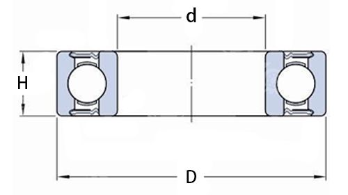 630/8-2RS 608 Small Thickened Ball Bearings 630/8-2RS 608 Small Thickened Ball Bearings