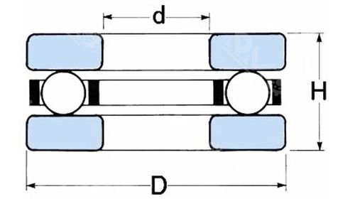 F6-12M Miniature Thrust Ball Bearing F6-12M Miniature Thrust Ball Bearing