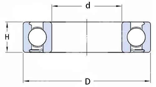 626 2RS Small Size Deep Groove Ball Bearing 626 2RS Small Size Deep Groove Ball Bearing