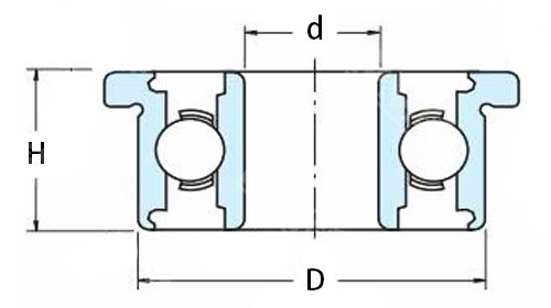F626ZZ Small Size Flange Deep Groove Ball Bearings