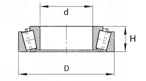 7306E 30306 Single-Row Tapered Roller Bearing 7306E 30306 Single-Row Tapered Roller Bearing