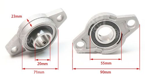 KFL004 Zinc Alloy Pillow Block Bearing