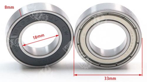 MR18338ZZ MR18338RS Thin-Section Bicycle Bearings