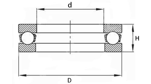 51106 8106 Reliable Quality Thrust Ball Bearing 51106 8106 Reliable Quality Thrust Ball Bearing