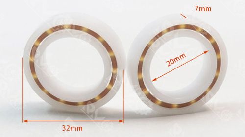61804 6804 POM Plastic Deep Groove Ball Bearing