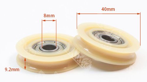 608ZZ U Groove Nylon Pulley Wheels